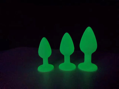 Glow in the dark anal plug pack